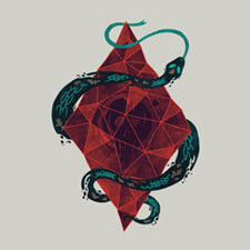 snake diamond crystal indie tshirt tee art againstbound