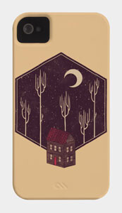 house home tshirt tee indie design moon trees desert tshirt tee againstbound