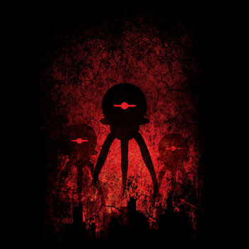 red robot horror dark art robopocalypse apocalypse aliens tshirt tee