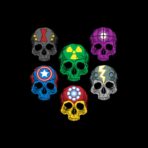 avengers skulls parody pop culture disassembled fanboy30 flash ironman 