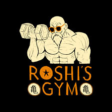 louisroskosch roshi gym cultural asian cartoon character pop culture