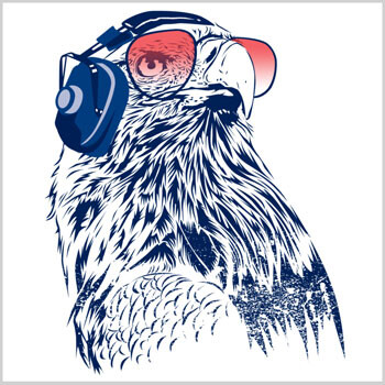 usa patriotic america pilot eagle bird tshirt tee vector photo real grunge 