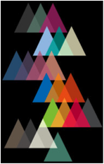 geometric geomertry rainbow minimalism triangles tshirt tee