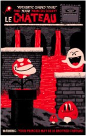 the castle jublin cartoon comic pop culture parody poster tshirt tee