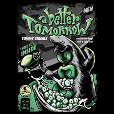 tentacle cereals tshirt tee pop culture parody alice in wonderland monster