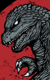 kaiju gorija godzilla alpha dinosaur monster tshirt tee illustrative