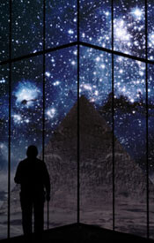 galaxy window man vector photo real mashup collage stars space tshirt tee
