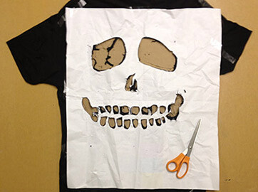 Cut Up T Shirt Designs Diy Skull Tee Design By Humans Blog