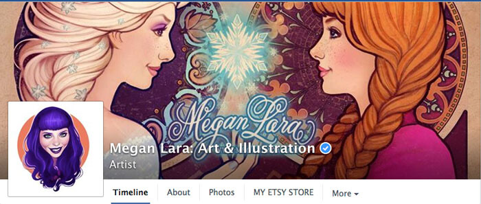 Megan Lara artist DBH illustrator Facebook Fan Page