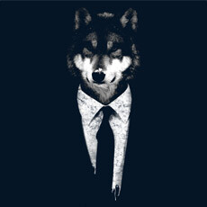 mr wolf animal business man suit work grunge texture photo real tshirt tee tank top sweatshirt phone case