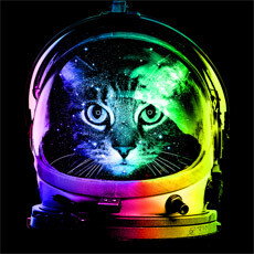 astronaut cat rainbow neon helmet space stars cat kitten kitty tshirt tee tank top sweatshirt phone case