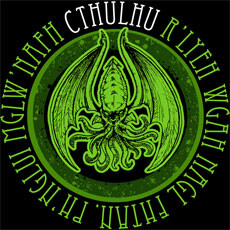 cthulu typography character horror 