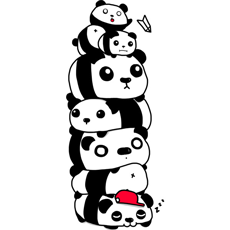 panda cute cartoon tshirt sweatshirt tank top