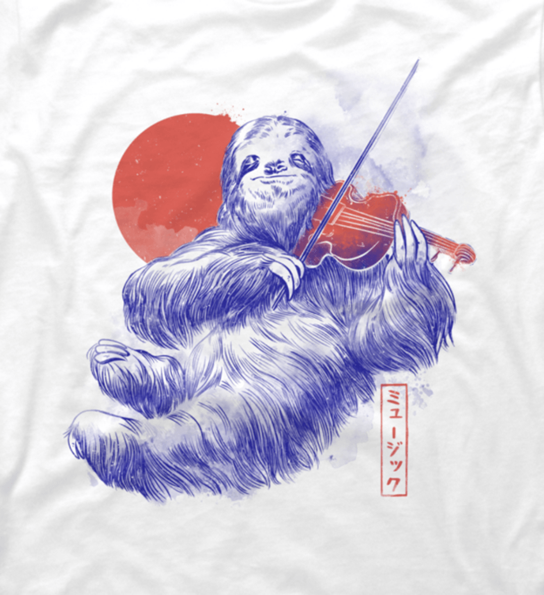 A Calm Song - Cute Musician Sloth Gift