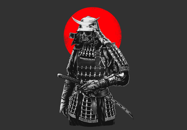 Samurai Warrior T Shirt By Barmalizer Design By Humans