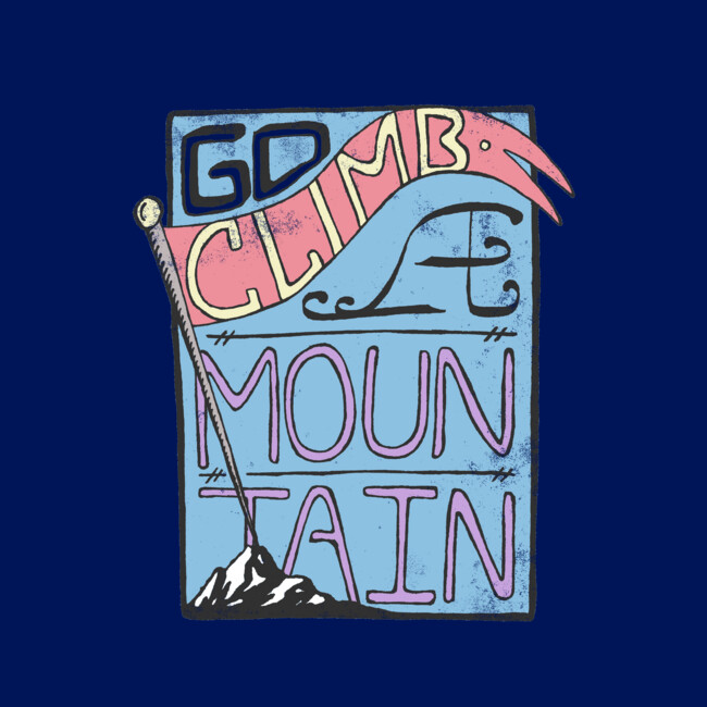 go climb a glacier t shirt