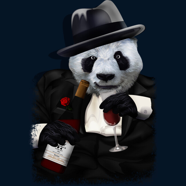 gangster panda shirt