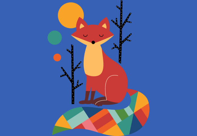 Rainbow Fox T Shirt By AndyWestface Design By Humans