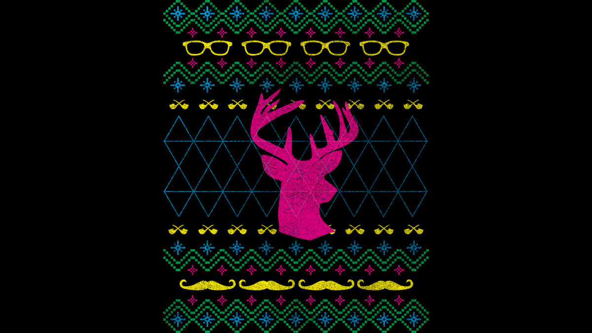 Ugly Hipster Sweater (Neon) Crewneck By BeanePod Design By Humans