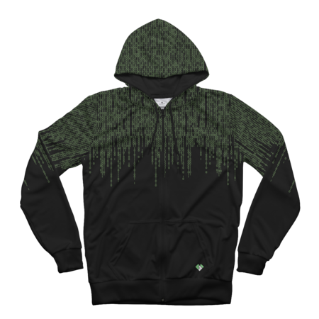 Clintus Binary All-Over Zip-Up