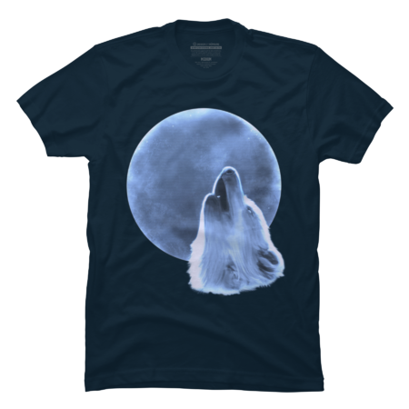 Wolf Howling at the Moon - Hologram