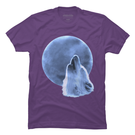 Wolf Howling at the Moon - Hologram