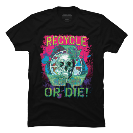 Recycle or Die Earth Day Skull
