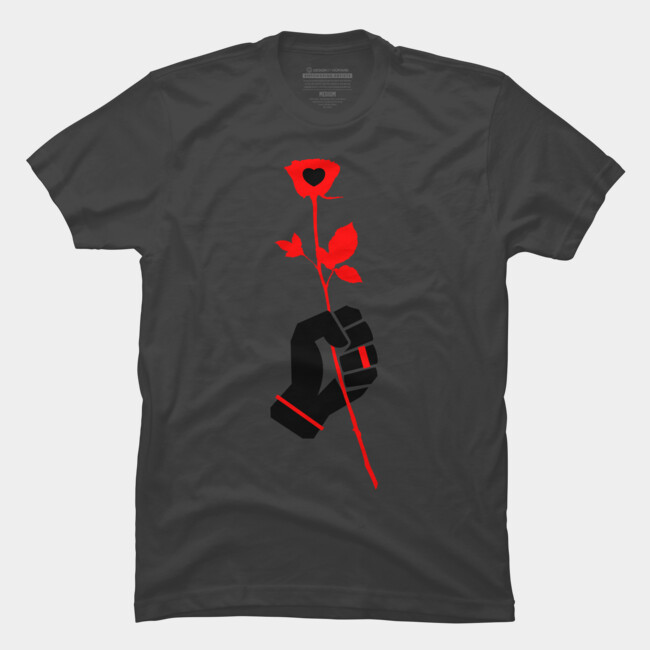 Red Rose T Shirt By Vestaine Design By Humans