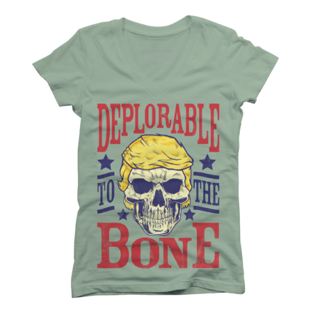 Trump Supporter "Deplorable to the Bone" Skull Design
