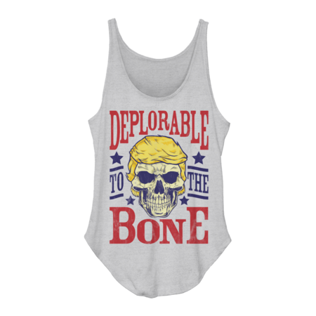 Trump Supporter "Deplorable to the Bone" Skull Design
