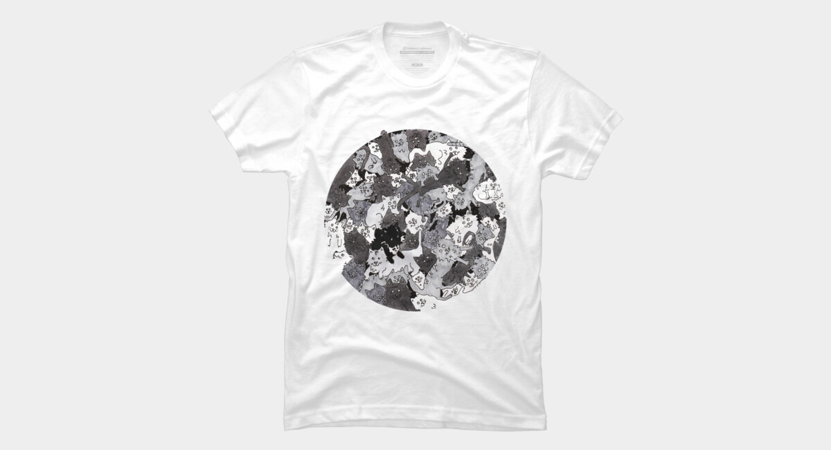 Little Dog In A Bunch Of Cats T Shirt By Polshelemuar Design By Humans