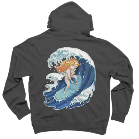 Surfing Girl with Ears