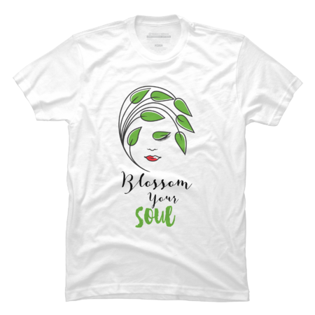 Blossom your soul, T-shirt design art for men and women!!