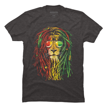 Rasta Lion Dreadlocks Reggae Cool gift for Rastafari Lover