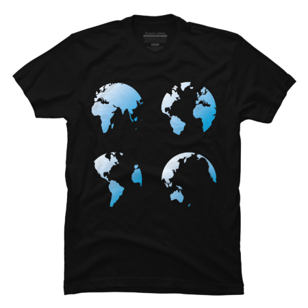 World Map, blue globes.  Planet Earth.