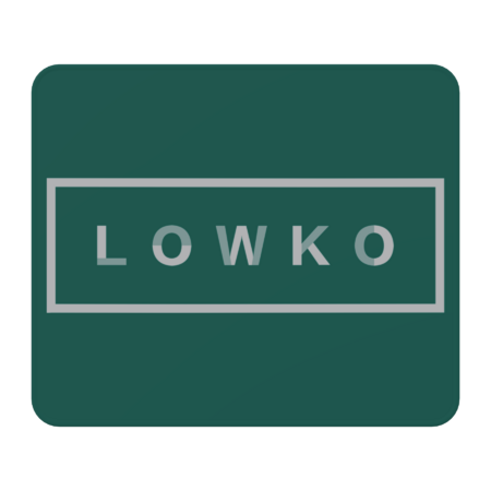 Lowko Logo White 13 x 11 Mousepad