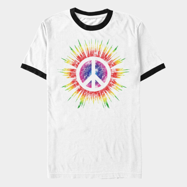 tie dye peace sign tshirt