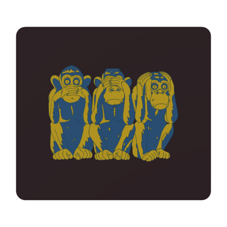 Three Wise Monkeys Graphic T-Shirt,Three Monkeys - See, Hear, Ta