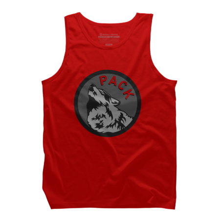 Howling wolf logo with a red letters "Pack"