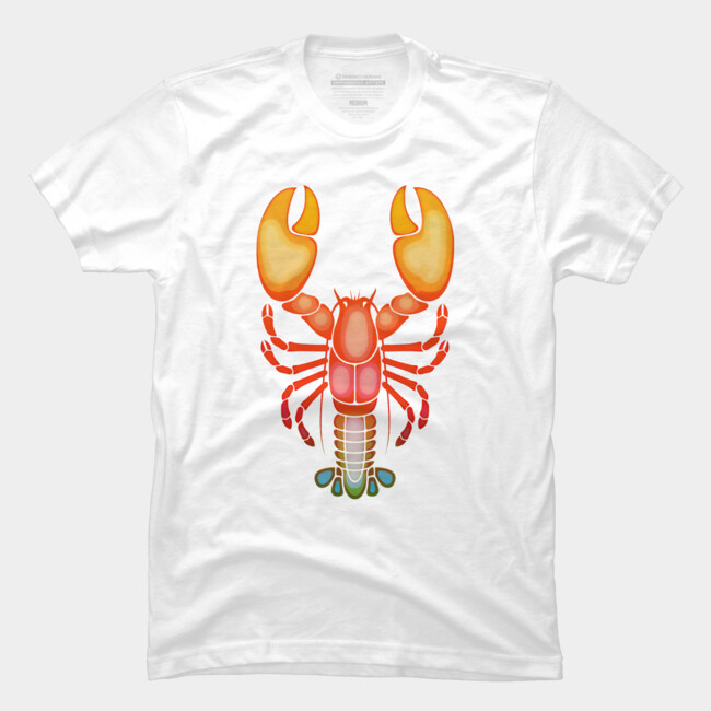 Sunset Lobster Grills T Shirt By Goldquills Design By Humans