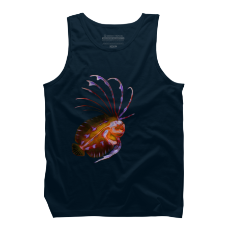 peacock flounder blackwater dive creature illustration