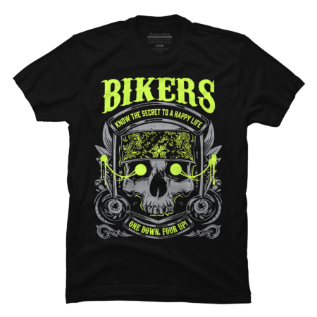 Motorcycle Shirt Bikers Know Secret Good Life One Down Four