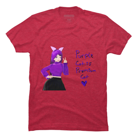 Purple Cat is Premium Cat (Purple Shirt)