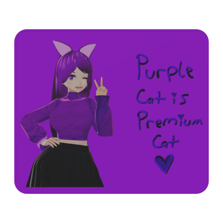 Purple Cat is Premium Cat (Purple Shirt)