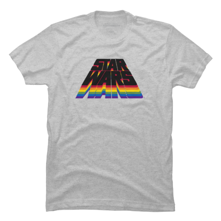 Star Wars Stacked Rainbow Logo