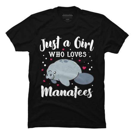 Just A Girl Who Loves Manatees Women Gift Kids Sea Lover