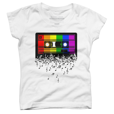LGBT Gay Pride Rainbow Flag  Music Note Cassette
