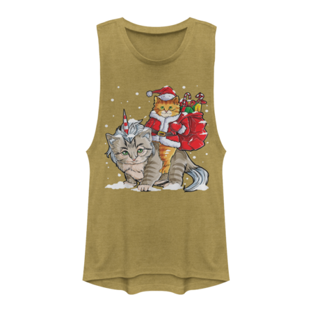 Cat shirt- Santa Caticorn
