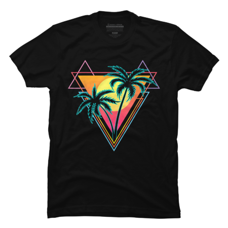Palm Trees Sunset Beach T-Shirt