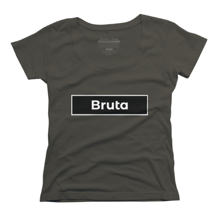 Diseño minimalista con palabra “Bruta” BLACK.